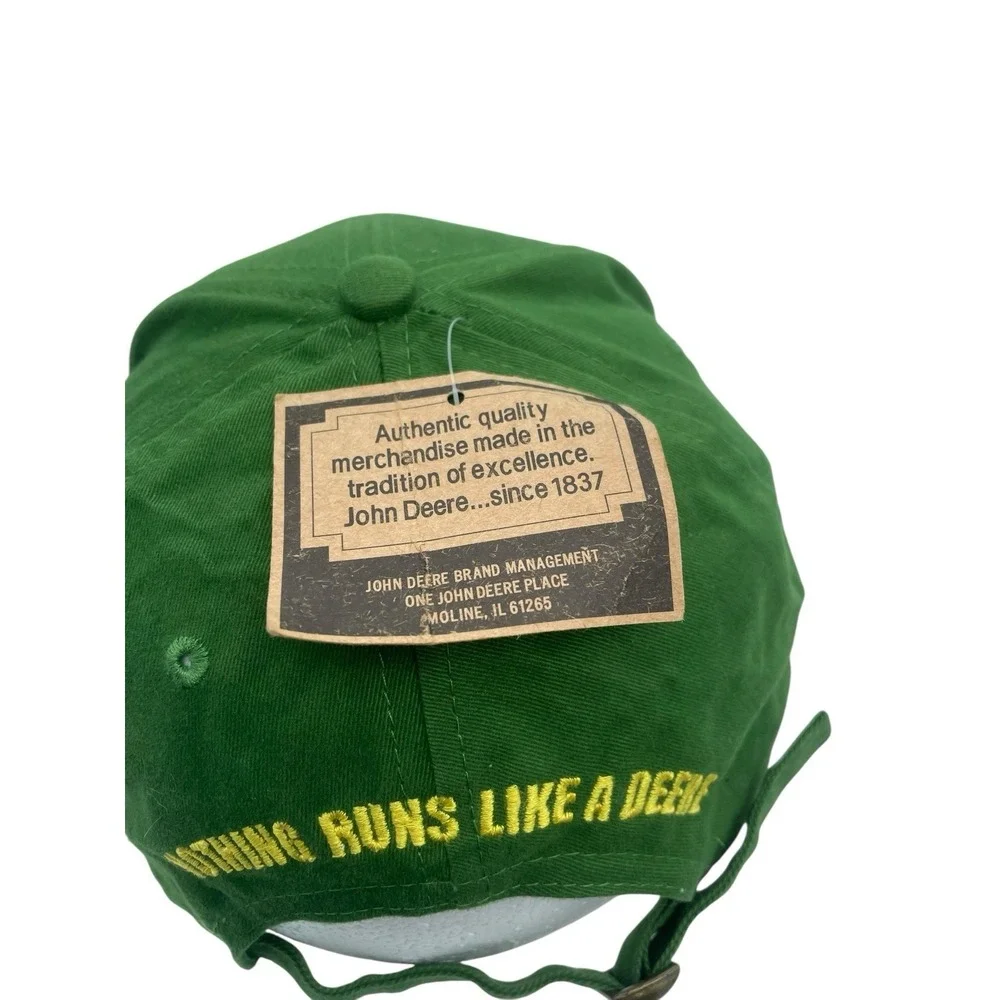 John Deere Snapback Trucker Hat Owner's Edition Cary Francis Group Green Vtg NWT
